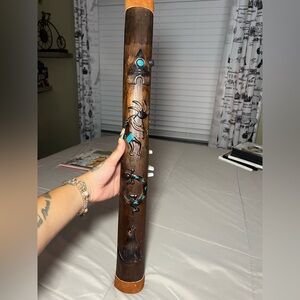 Hand Carved Wooden Native American Rainstick